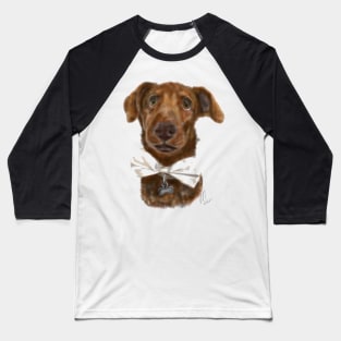 Pooch with a bow tie Baseball T-Shirt